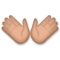 Open Hands - Medium emoji on LG